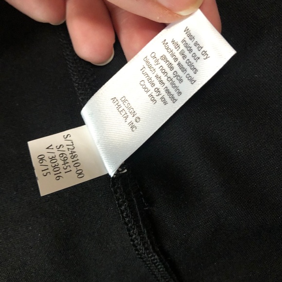 ATHLETA Whereabouts Black Fit & Flare Dress - Picture 5 of 5